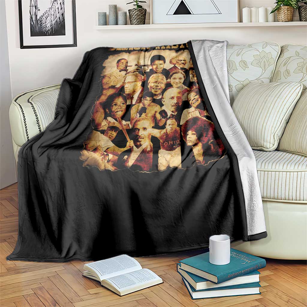 Black History Month Throw Blanket African American Pride - Wonder Print Shop