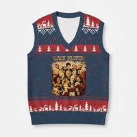 Black History Month V-Neck Knit Sweater Vest African American Pride - Wonder Print Shop