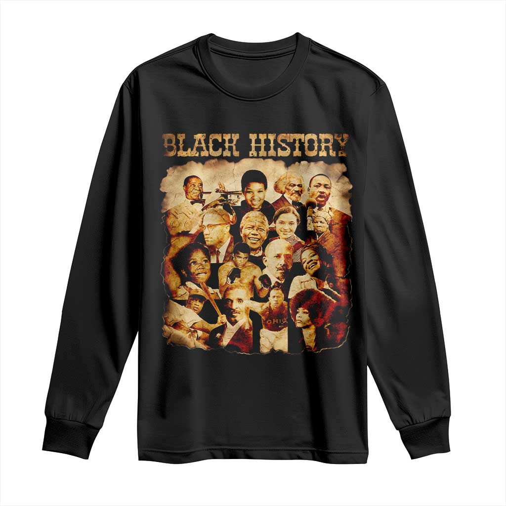 Black History Month Long Sleeve Shirt African American Pride - Wonder Print Shop