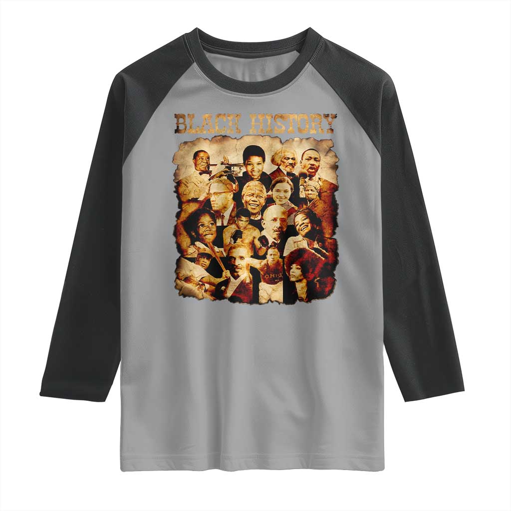 Black History Month Raglan Shirt African American Pride - Wonder Print Shop