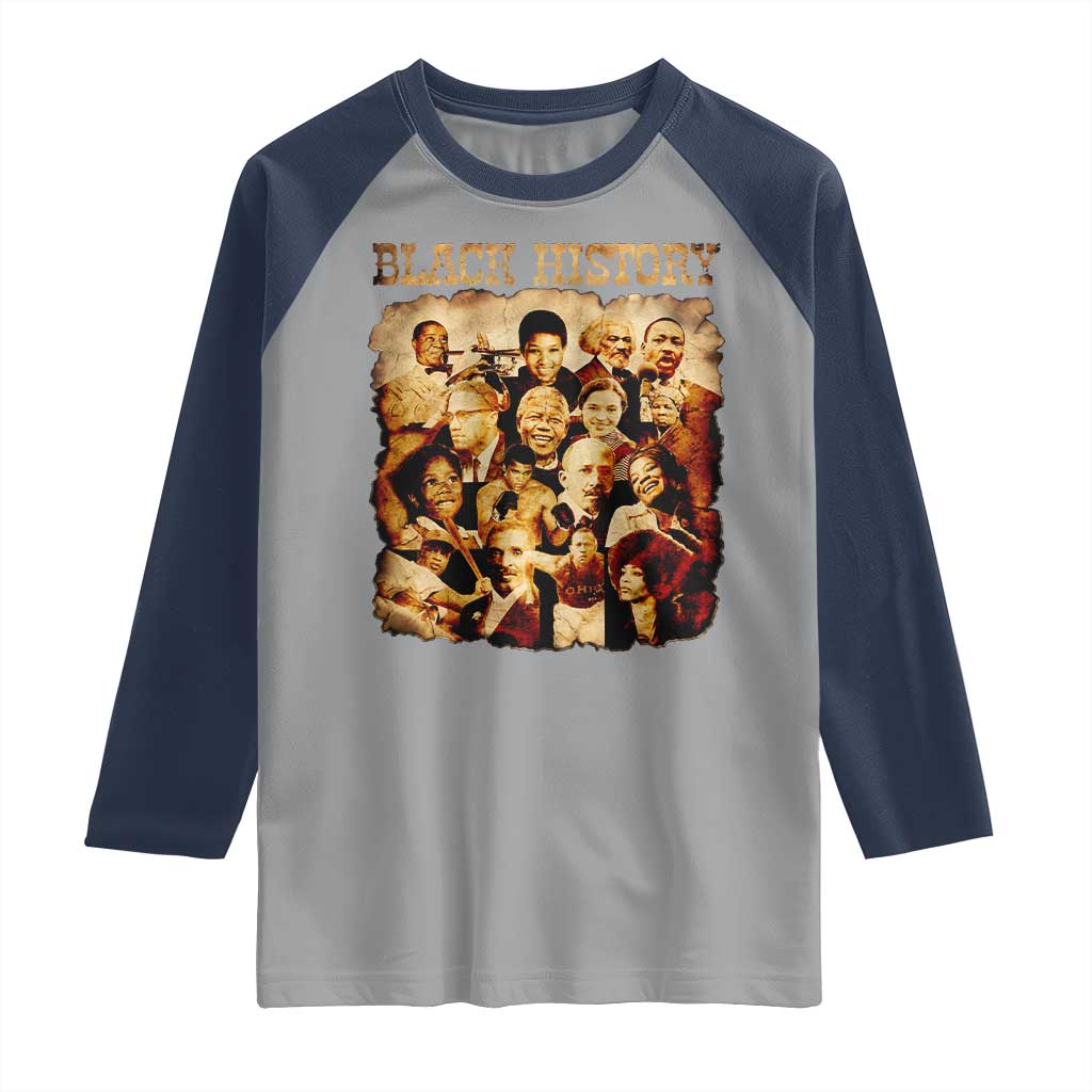 Black History Month Raglan Shirt African American Pride - Wonder Print Shop