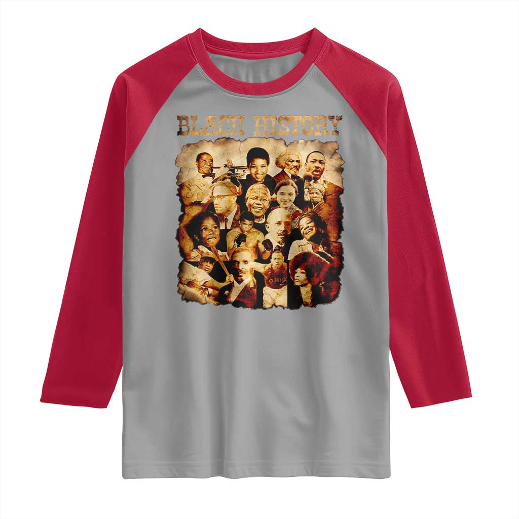 Black History Month Raglan Shirt African American Pride - Wonder Print Shop