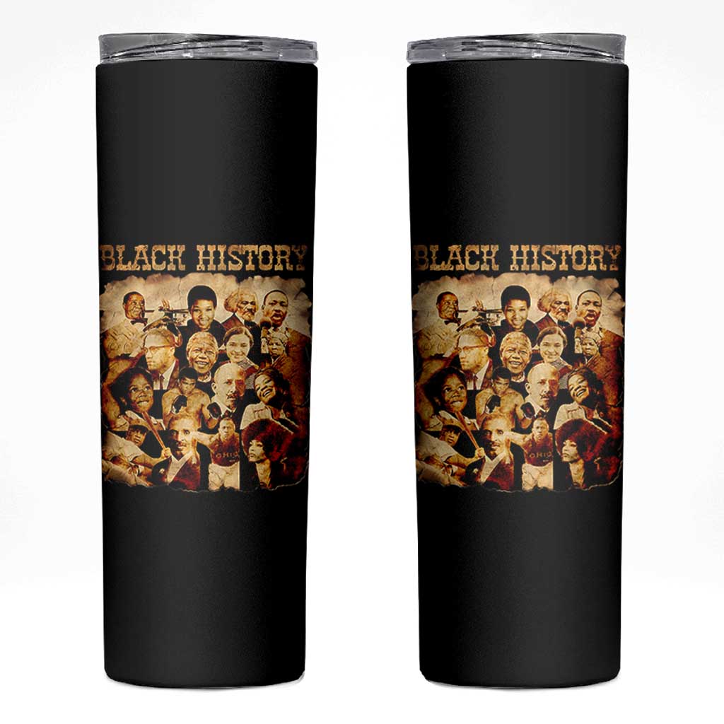 Black History Month Skinny Tumbler African American Pride - Wonder Print Shop
