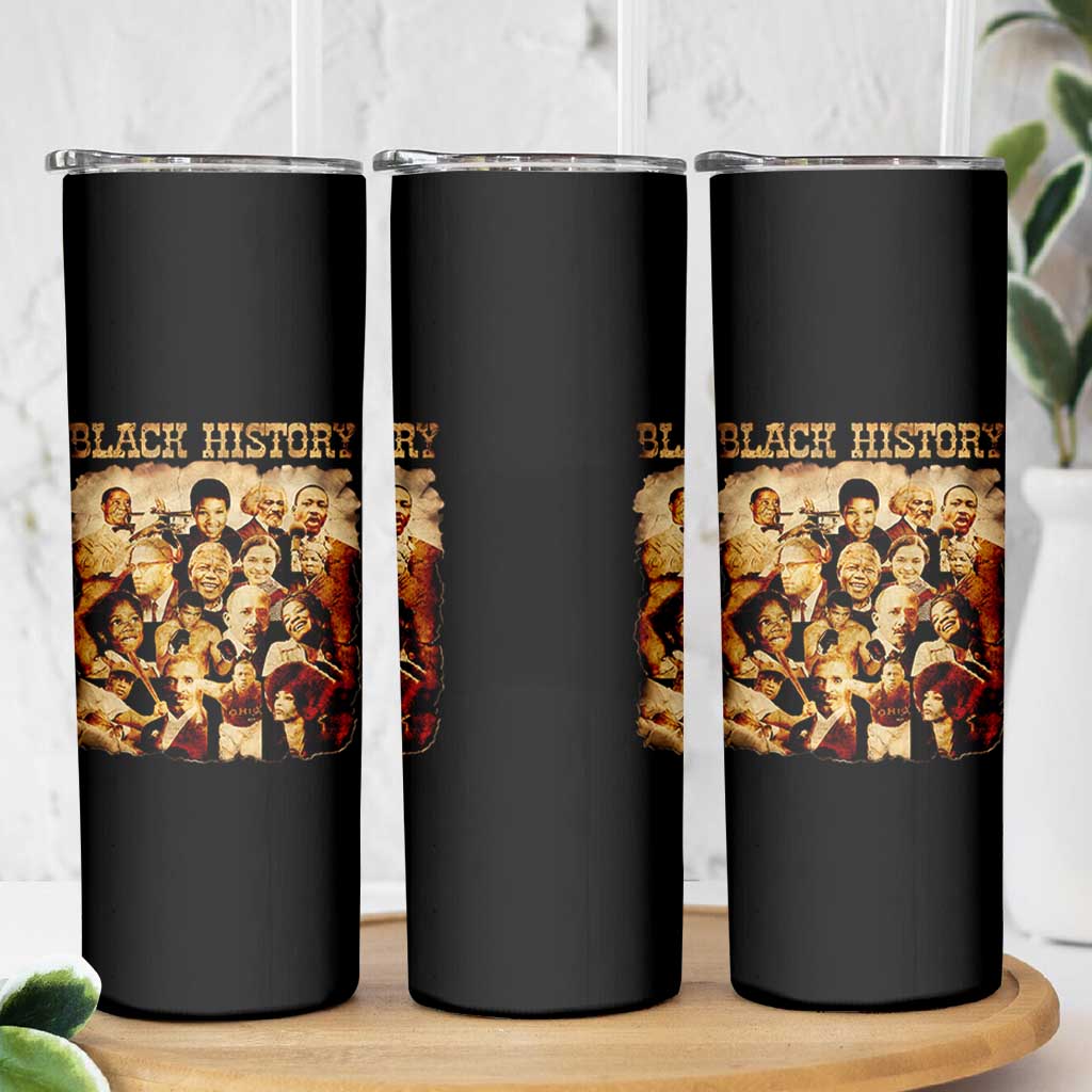 Black History Month Skinny Tumbler African American Pride - Wonder Print Shop