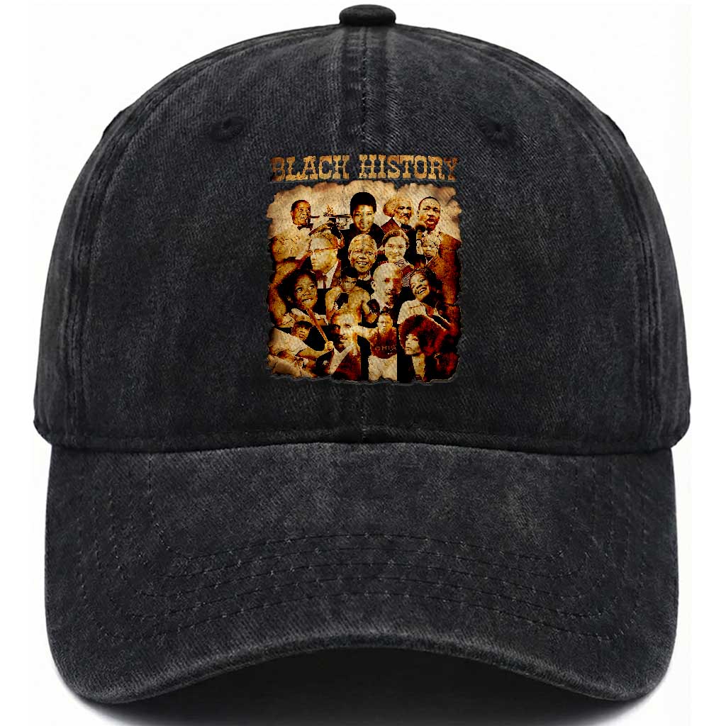 Black History Month Washed Cotton Baseball Cap African American Pride
