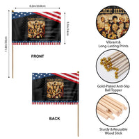 Black History Month Patriotic Handheld Flag African American Pride