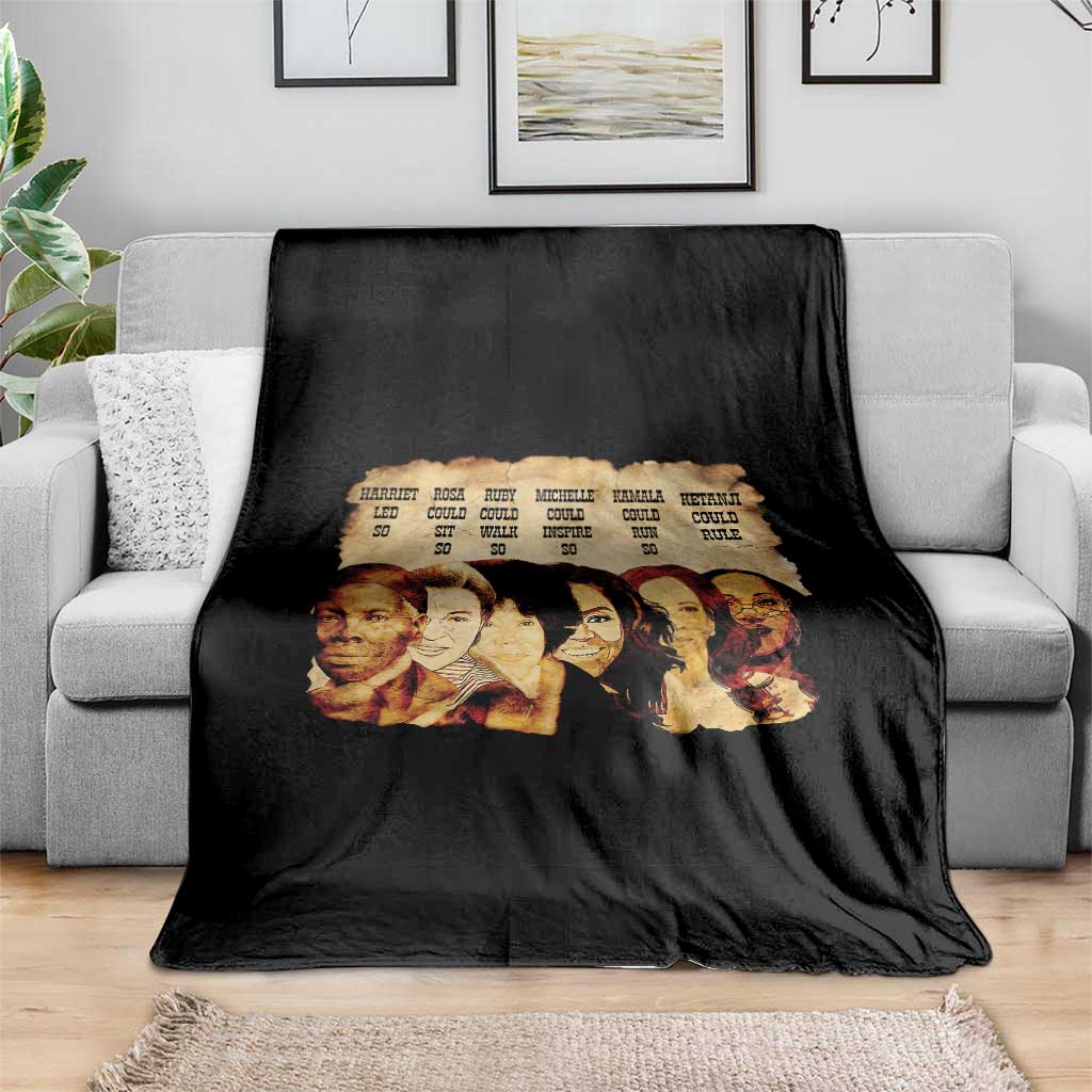 Black History Month Throw Blanket African American Women Pride - Wonder Print Shop