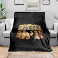 Black History Month Throw Blanket African American Women Pride - Wonder Print Shop