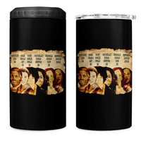 Black History Month 4 in 1 Can Cooler Tumbler African American Women Pride - Wonder Print Shop