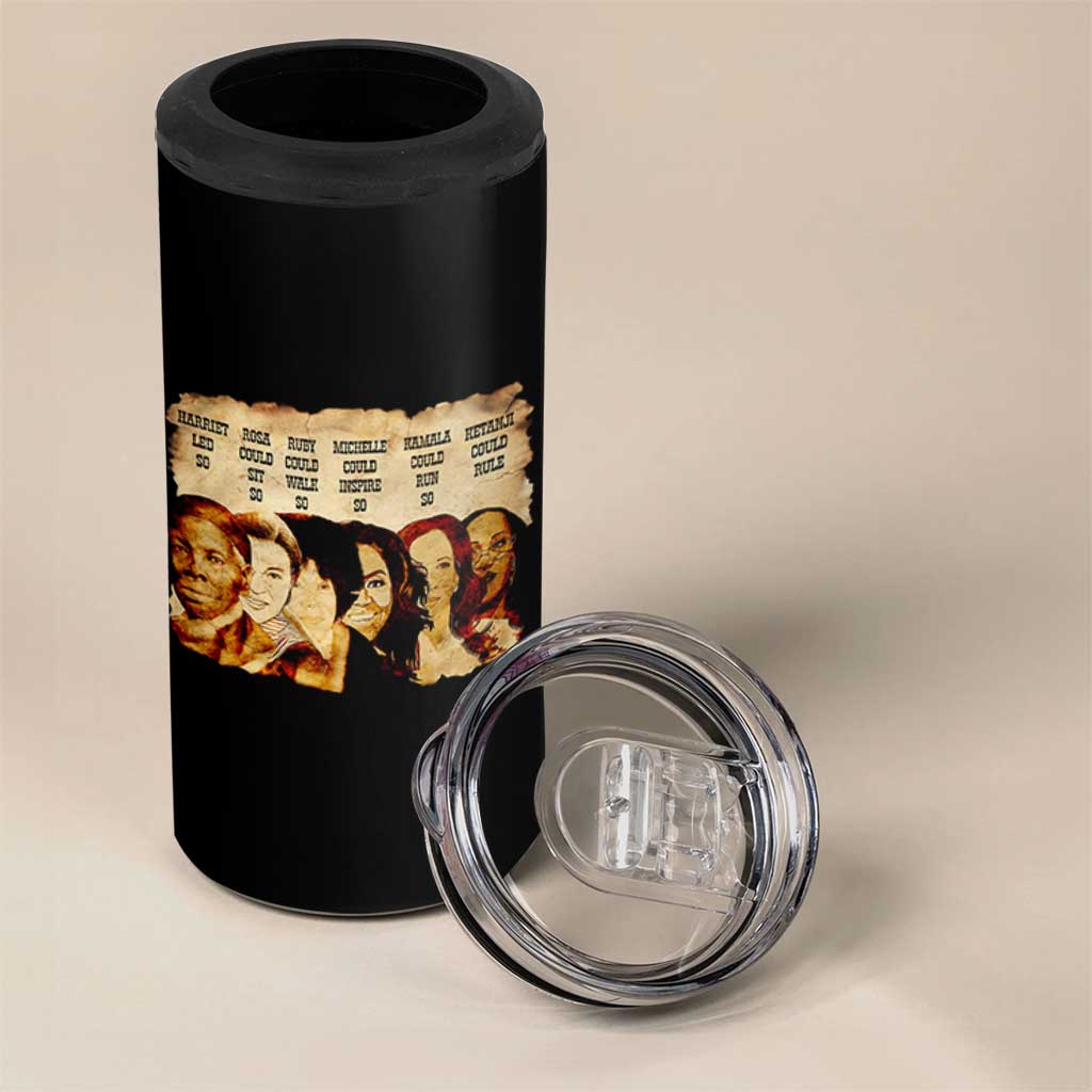 Black History Month 4 in 1 Can Cooler Tumbler African American Women Pride - Wonder Print Shop