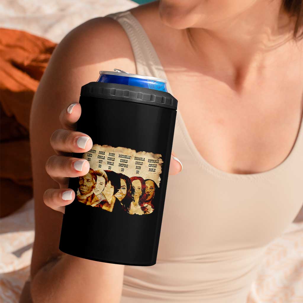 Black History Month 4 in 1 Can Cooler Tumbler African American Women Pride - Wonder Print Shop