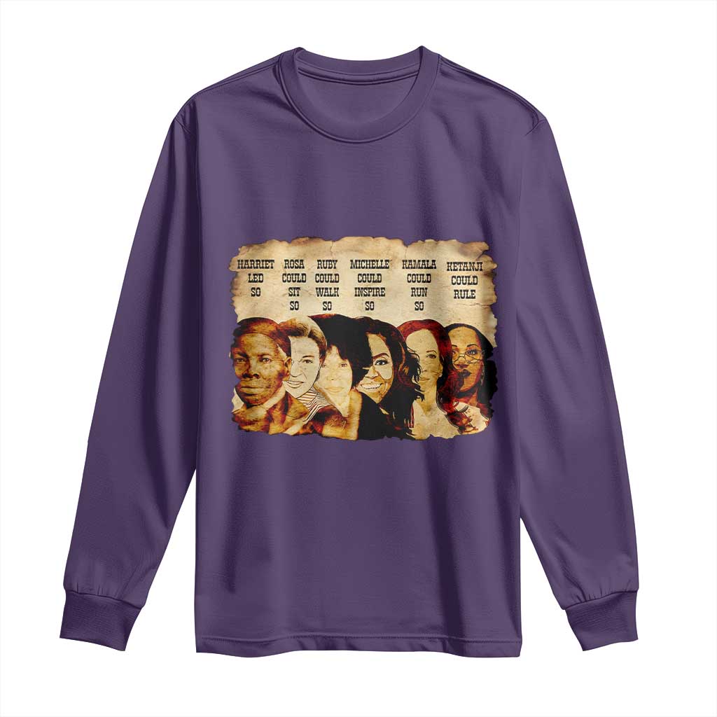 Black History Month Long Sleeve Shirt African American Women Pride - Wonder Print Shop