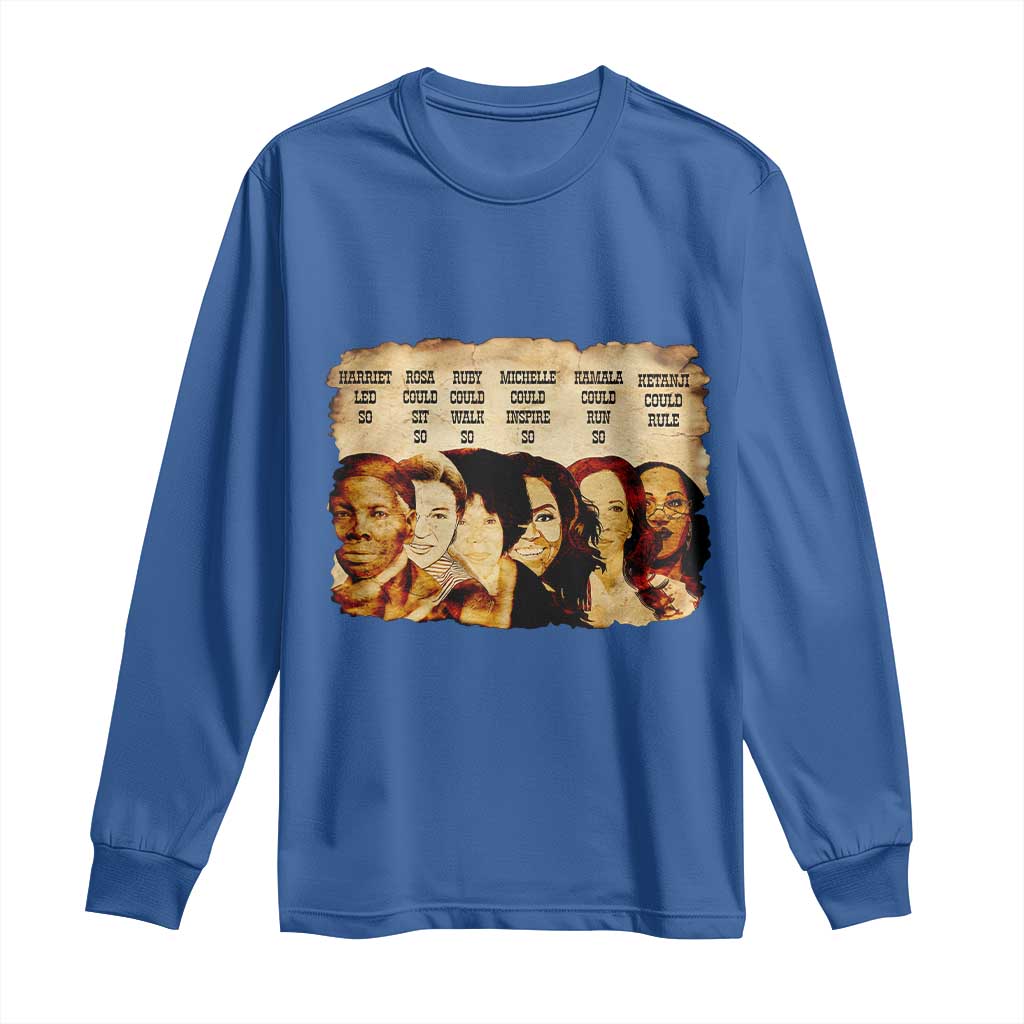 Black History Month Long Sleeve Shirt African American Women Pride - Wonder Print Shop