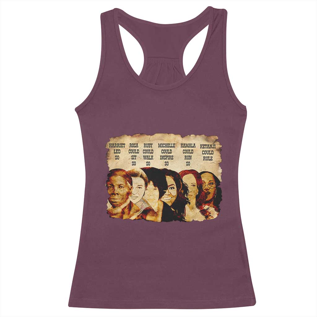 Black History Month Racerback Tank Top African American Women Pride - Wonder Print Shop