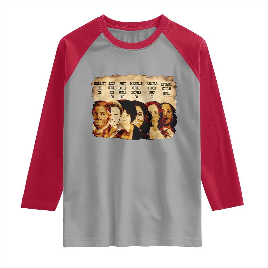 Black History Month Raglan Shirt African American Women Pride - Wonder Print Shop