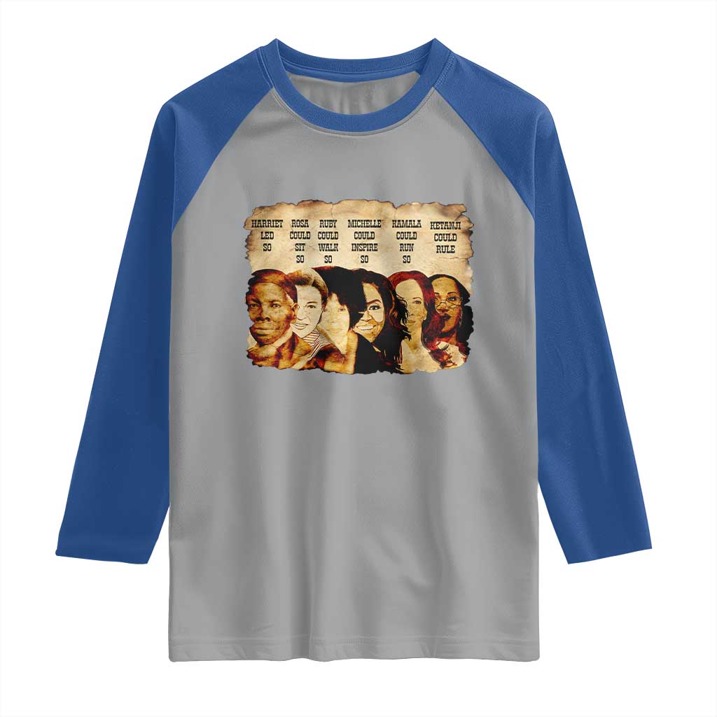 Black History Month Raglan Shirt African American Women Pride - Wonder Print Shop