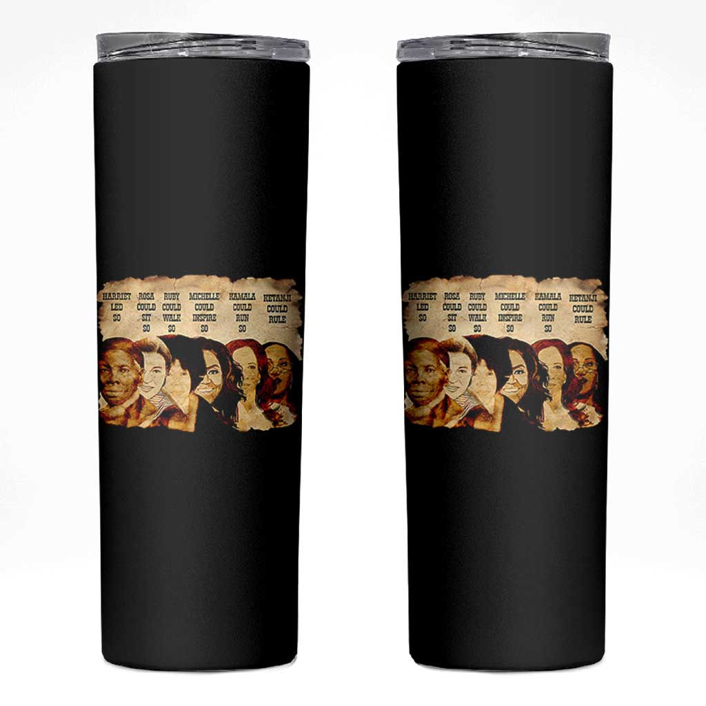 Black History Month Skinny Tumbler African American Women Pride - Wonder Print Shop