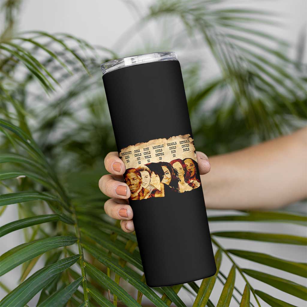Black History Month Skinny Tumbler African American Women Pride - Wonder Print Shop
