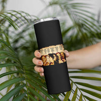 Black History Month Skinny Tumbler African American Women Pride - Wonder Print Shop