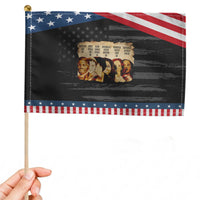 Black History Month Patriotic Handheld Flag African American Women Pride