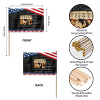 Black History Month Patriotic Handheld Flag African American Women Pride