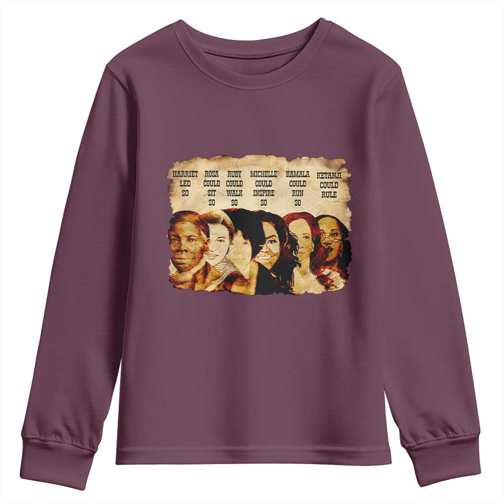 Black History Month Youth Sweatshirt African American Women Pride - Wonder Print Shop