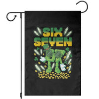67 Italian Brainrot St Patricks Day Garden Flag Funny Six Seven Leprechaun Playing Baseball Meme