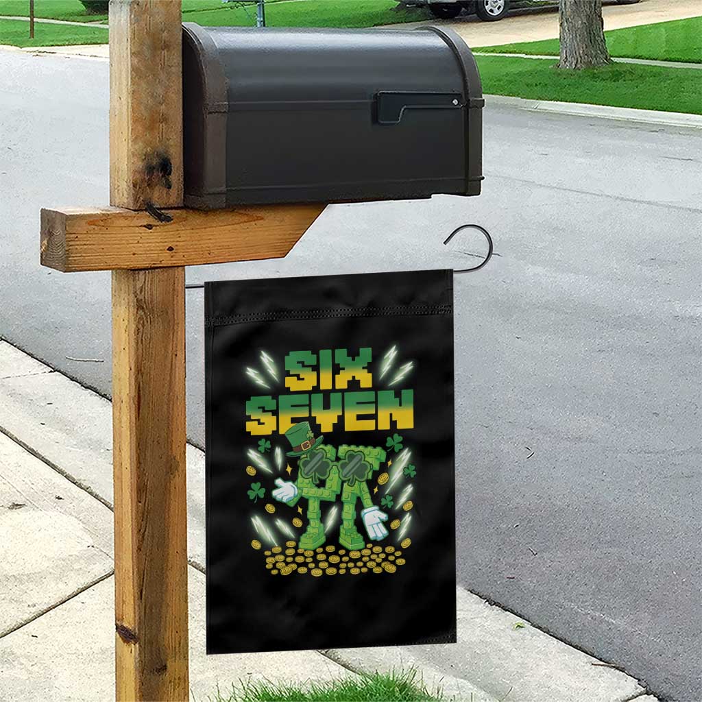 67 Italian Brainrot St Patricks Day Garden Flag Funny Six Seven Leprechaun Playing Baseball Meme