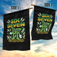 67 Italian Brainrot St Patricks Day Garden Flag Funny Six Seven Leprechaun Playing Baseball Meme