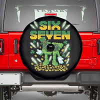 67 Italian Brainrot St Patricks Day Spare Tire Cover Funny Six Seven Leprechaun Playing Baseball Meme