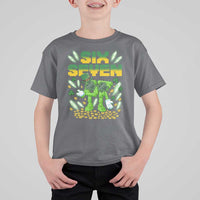 67 Italian Brainrot St Patricks Day T Shirt For Kid Funny Six Seven Leprechaun Playing Baseball Meme