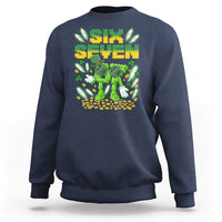 67 Italian Brainrot St Patricks Day Sweatshirt Funny Six Seven Leprechaun Playing Baseball Meme
