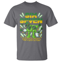 67 Italian Brainrot St Patricks Day T Shirt Funny Six Seven Leprechaun Playing Baseball Meme