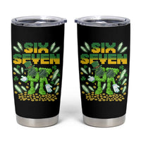 67 Italian Brainrot St Patricks Day Tumbler Cup Funny Six Seven Leprechaun Playing Baseball Meme