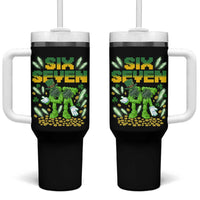 67 Italian Brainrot St Patricks Day Tumbler With Handle Funny Six Seven Leprechaun Playing Baseball Meme