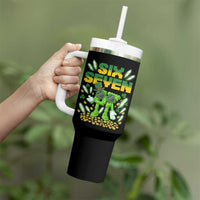 67 Italian Brainrot St Patricks Day Tumbler With Handle Funny Six Seven Leprechaun Playing Baseball Meme