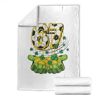 67 Soccer St Patricks Day Throw Blanket Funny Six Seven Gen Alpha Meme Drip