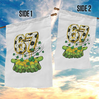 67 Soccer St Patricks Day Garden Flag Funny Six Seven Gen Alpha Meme Drip