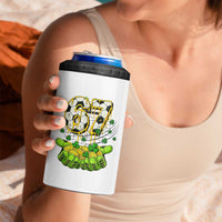 67 Soccer St Patricks Day 4 in 1 Can Cooler Tumbler Funny Six Seven Gen Alpha Meme Drip