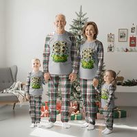 67 Soccer St Patricks Day Plaid Pajama Set Funny Six Seven Gen Alpha Meme Drip