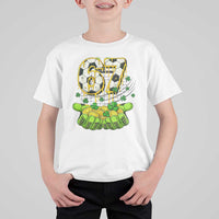 67 Soccer St Patricks Day T Shirt For Kid Funny Six Seven Gen Alpha Meme Drip