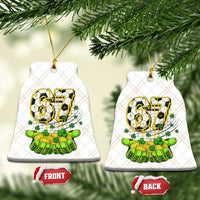 67 Soccer St Patricks Day Ceramic Ornament Funny Six Seven Gen Alpha Meme Drip