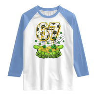 67 Soccer St Patricks Day Raglan Shirt Funny Six Seven Gen Alpha Meme Drip
