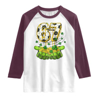 67 Soccer St Patricks Day Raglan Shirt Funny Six Seven Gen Alpha Meme Drip