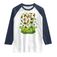 67 Soccer St Patricks Day Raglan Shirt Funny Six Seven Gen Alpha Meme Drip