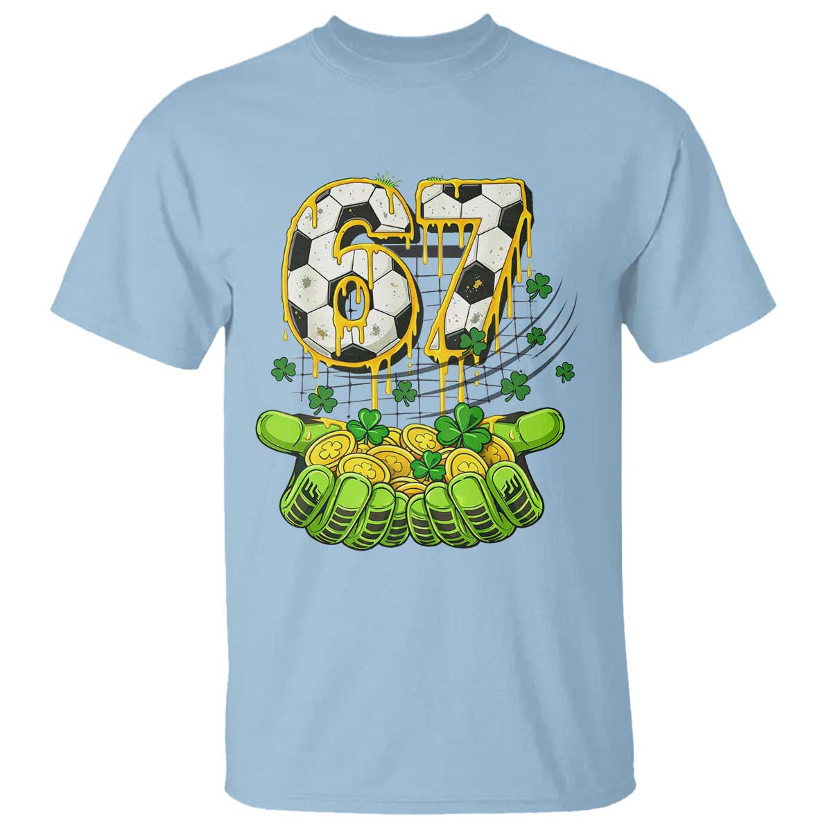 67 Soccer St Patricks Day T Shirt Funny Six Seven Gen Alpha Meme Drip