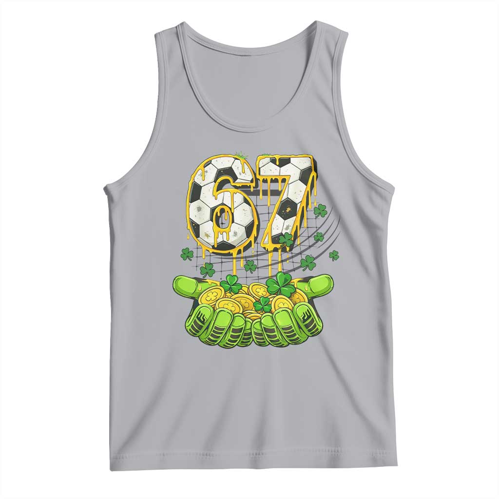 67 Soccer St Patricks Day Tank Top Funny Six Seven Gen Alpha Meme Drip