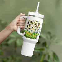 67 Soccer St Patricks Day Tumbler With Handle Funny Six Seven Gen Alpha Meme Drip