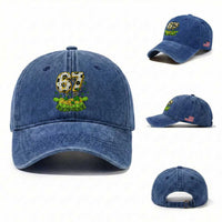 67 Soccer St Patricks Day Washed Cotton Baseball Cap Funny Six Seven Gen Alpha Meme Drip