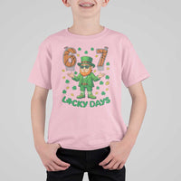 67 Basketball St Patricks Day T Shirt For Kid Funny Six Seven Leprechaun Meme